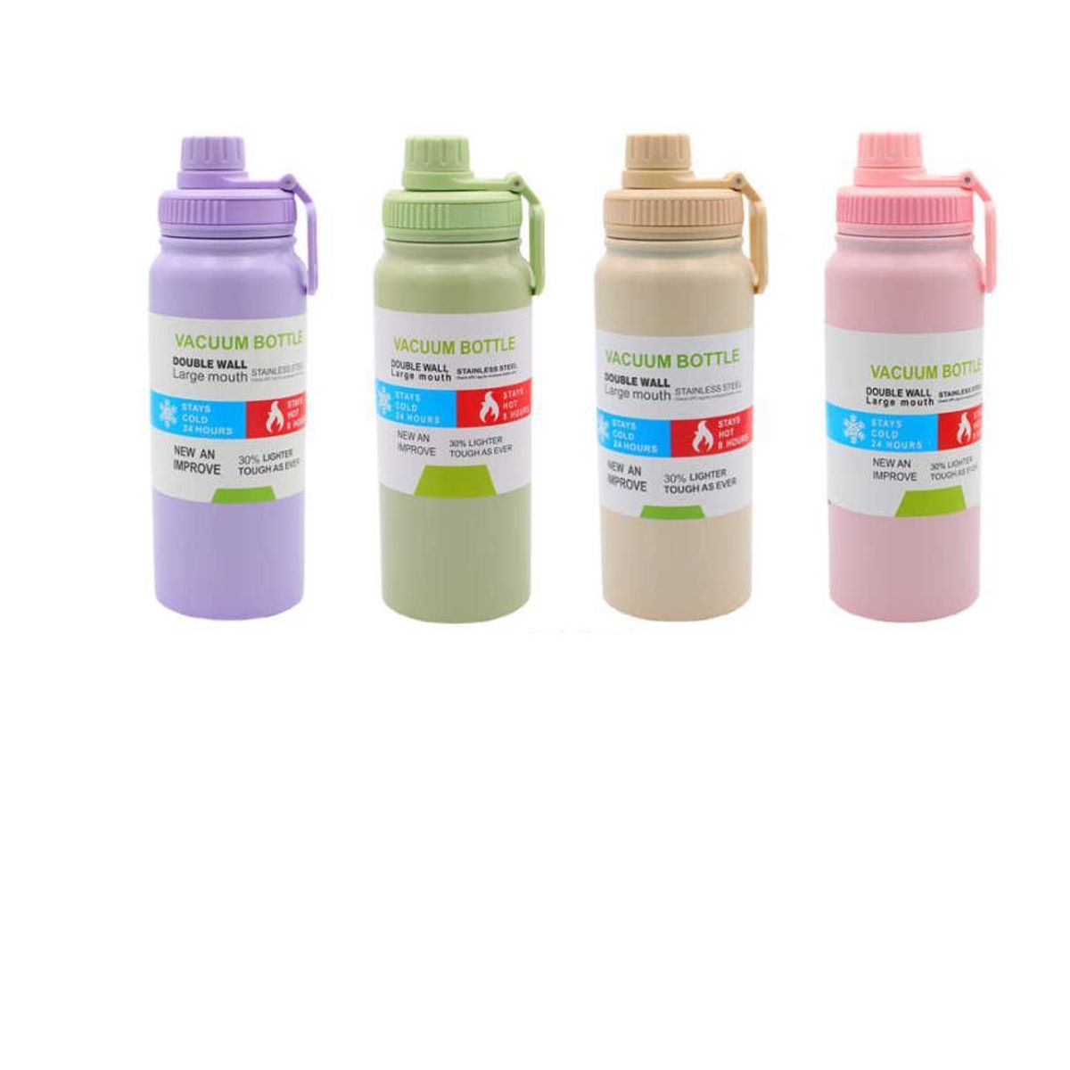 GENERICO - Botella Termica 600ml Involcable Acero Inox