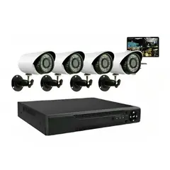 IRM - Kit Cctv Con 4 Cámaras De Seguridad Dvr 1080p Full Hd