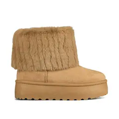 WEIDE - Botin Casual Mujer Vintage Moda Gamuza Con Felpa SL23