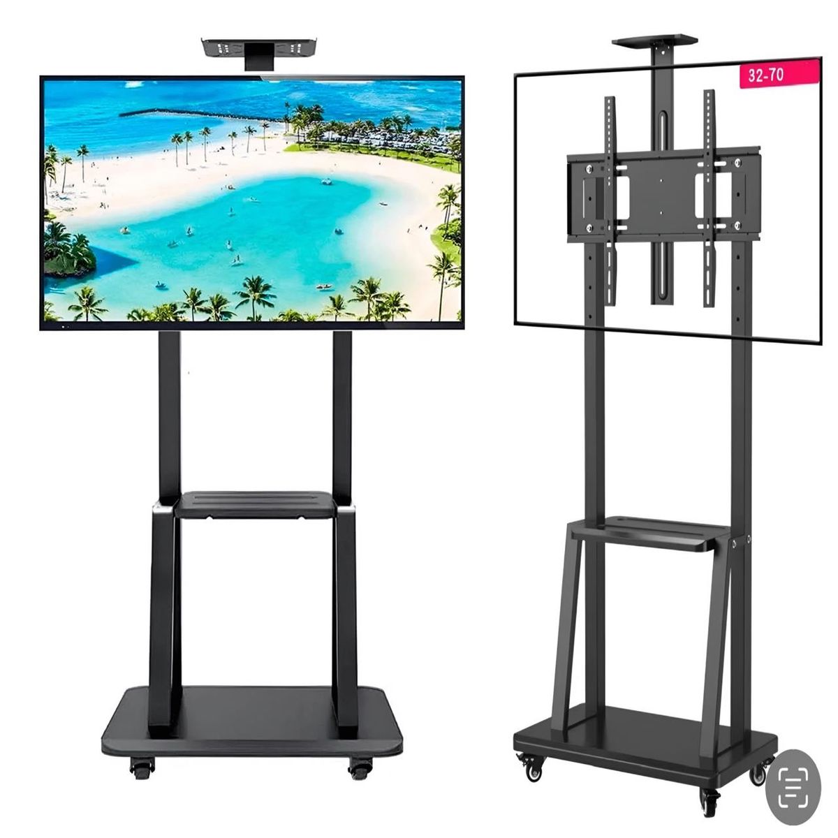 ACTUAL - Soporte Tv Movil Rack Con Ruedas Para Tv 32 a 70 Pulgadas