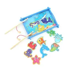 OEM - Pesca Azul Juguete Madera Aprendizaje