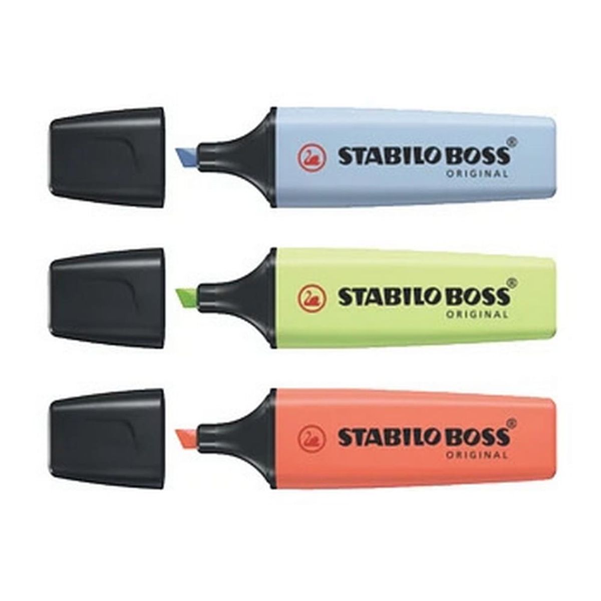 STABILO - Set de 3 Destacadores Stabilo Boss Original Pastel