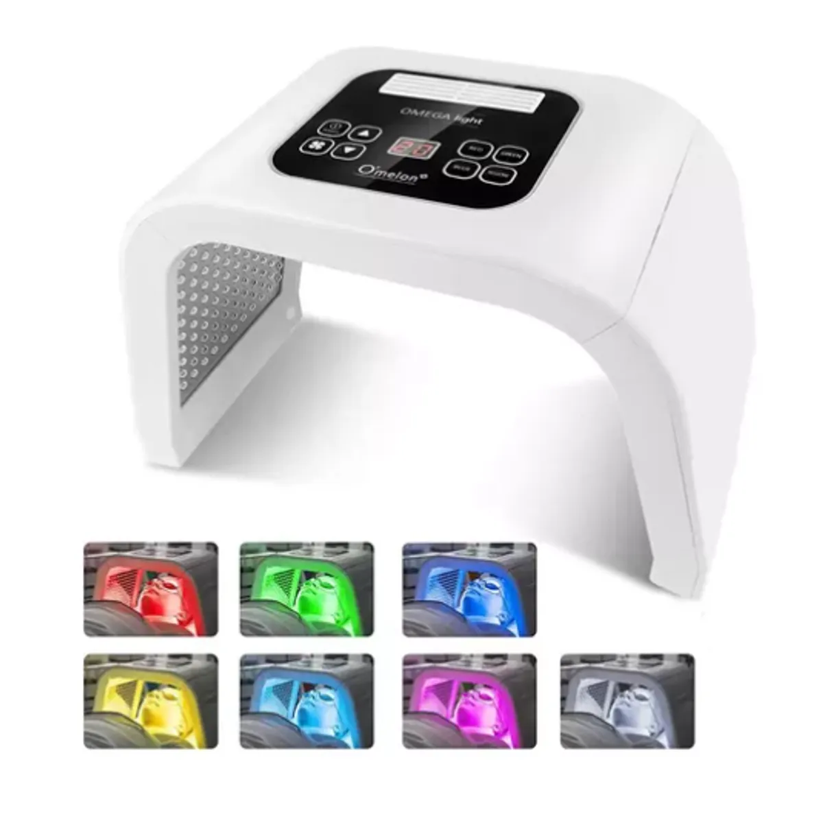 GENERICO - Máscara Led Facial 7 Colores Fototerapia Rejuvenecimiento