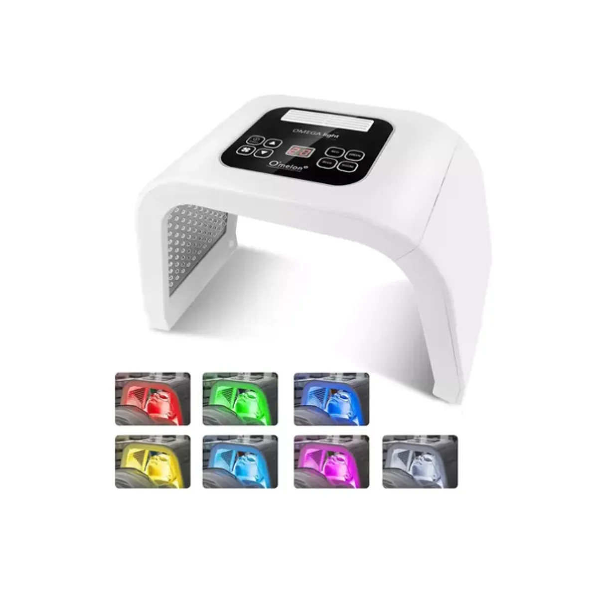 GENERICO - Máscara Led Facial 7 Colores Fototerapia Rejuvenecimiento