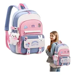 EINICIO - Mochila Escolar De Gran Capacidad Para Niñas Con Decoraciones