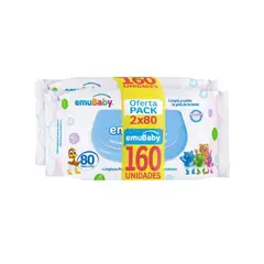 HUGGIES - Toallas Humedas Emubaby 80 Und Pack X 2