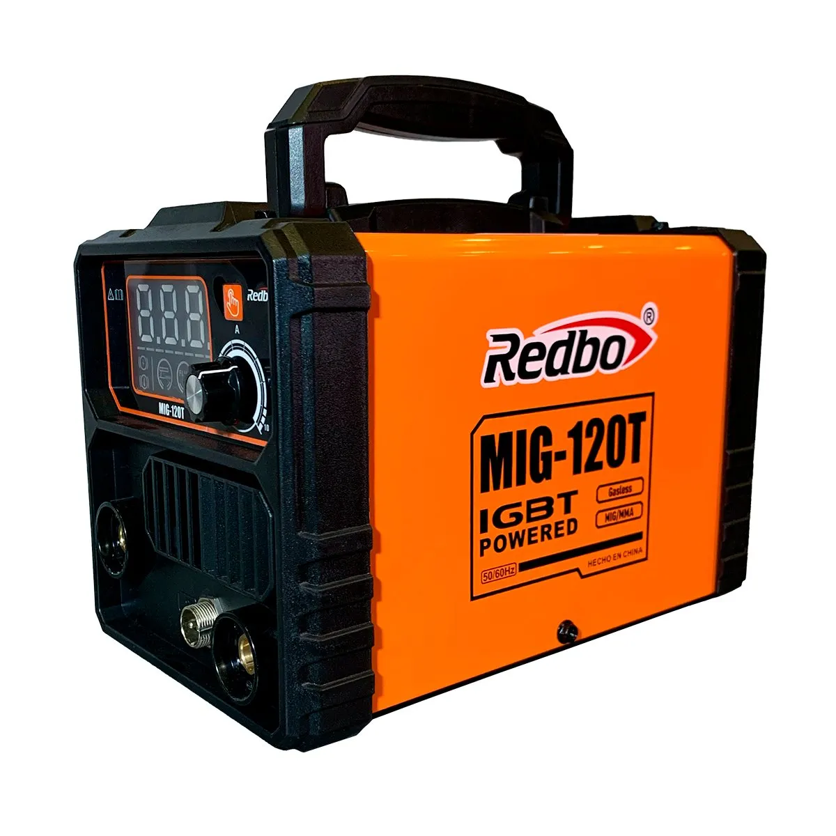 REDBO - Soldadora Inversora Redbo MIG-120T 2 en 1 (MIG Sin Gas / MMA) Digital + Alambre Flux 0.5 Kg
