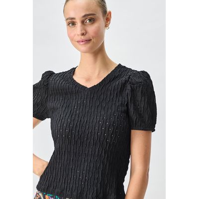 Imagen 2 del producto Polera Manga Corta Negro Mujer