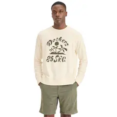 DOCKERS - Polerón Hombre Crewneck Regular Fit Blanco