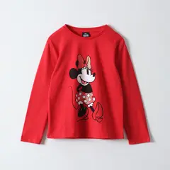 DISNEY - Polera Manga Larga Niña Minnie Chic Rojo