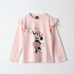DISNEY - Polera Manga Larga Niña Minnie Cozy Rosado