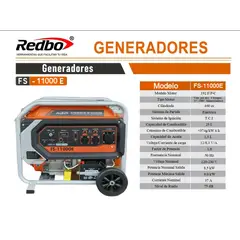 REDBO - Generador FS-11000 E Partida Eléctrica