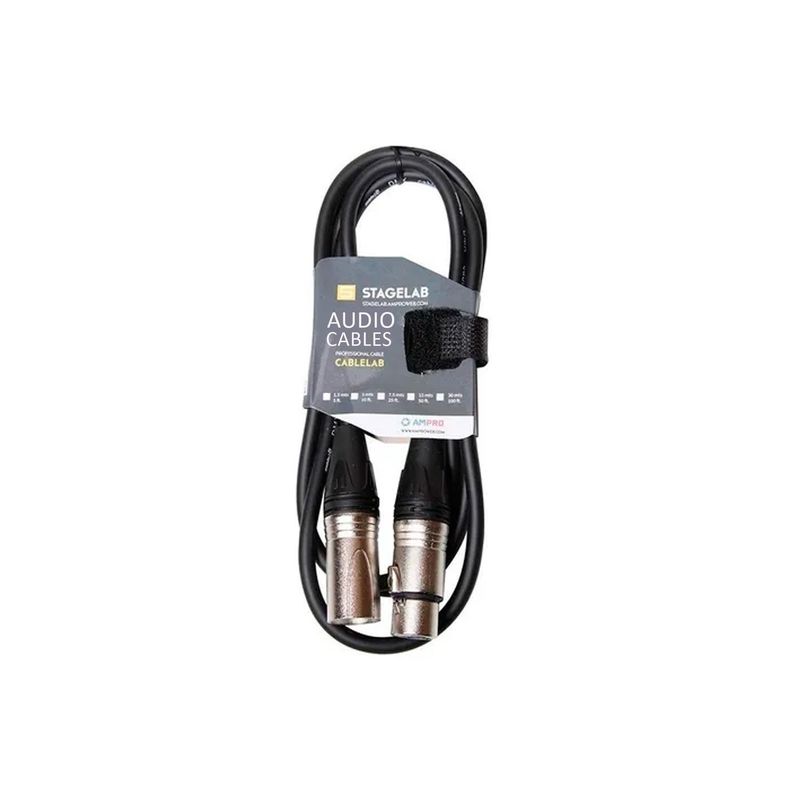 STAGELAB - CABLE XLR StageLab CLMXMXF6 6 MTS