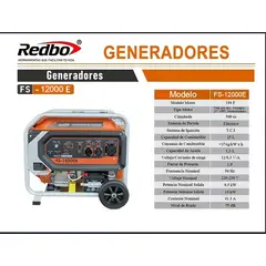 REDBO - Generador FS-12000 E Partida Eléctrica
