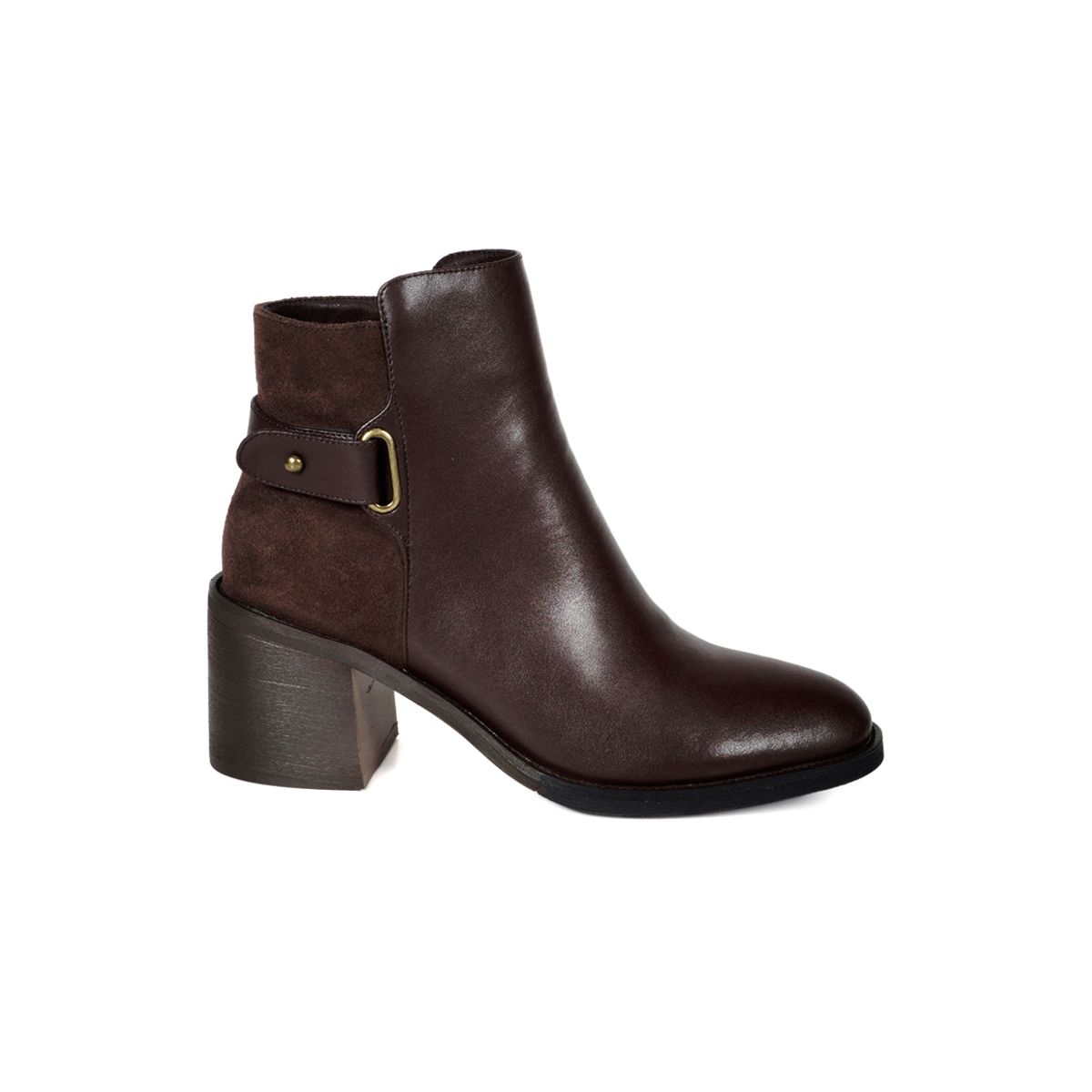 DEGAS - Botín Mujer Cuero Cinzia Café DEGAS