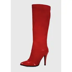 EDA MANZINI - Bota Haikou Rojo Gamuza