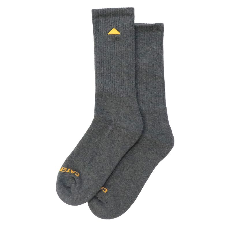 CAT - Calcetin Gris Cat Basics Crew Sock Unisex CAT
