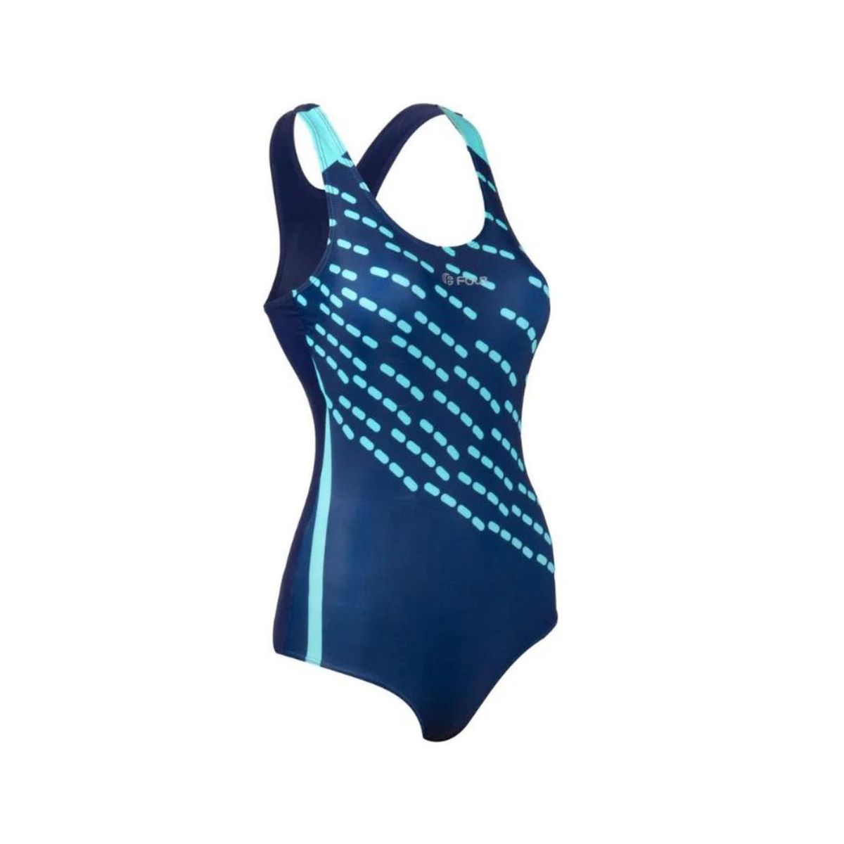 FOUR - Traje de Baño Mujer Natación - Four Azul Marino Verde