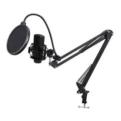 PHILCO - SET MICRÓFONO CON BRAZO AJUSTABLE Y ANTI-POP 26PLCKIT70 NEGRO