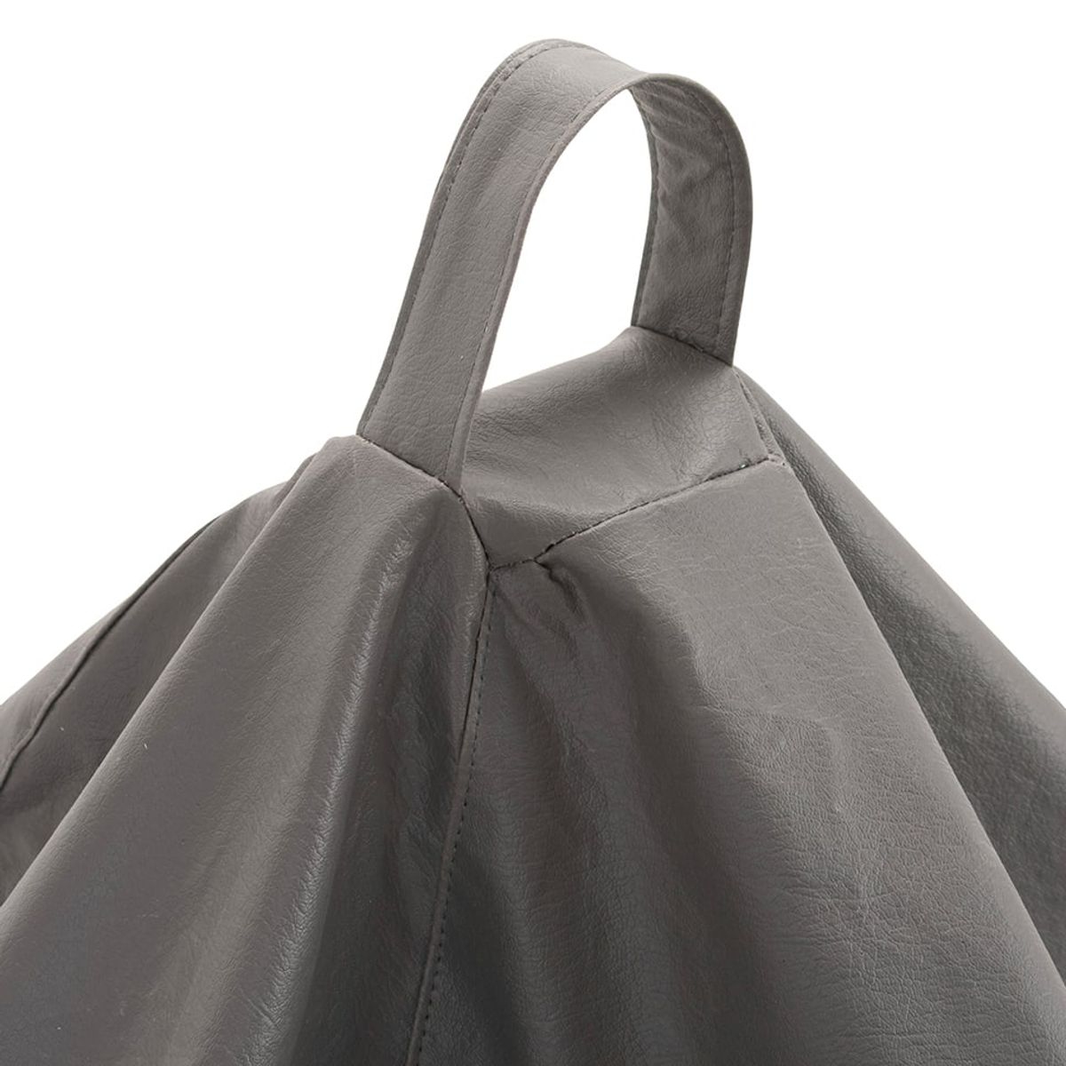 GENERICO - Pouf Pera Gris Eco Cuero 100x120x120 cm Máxima Design