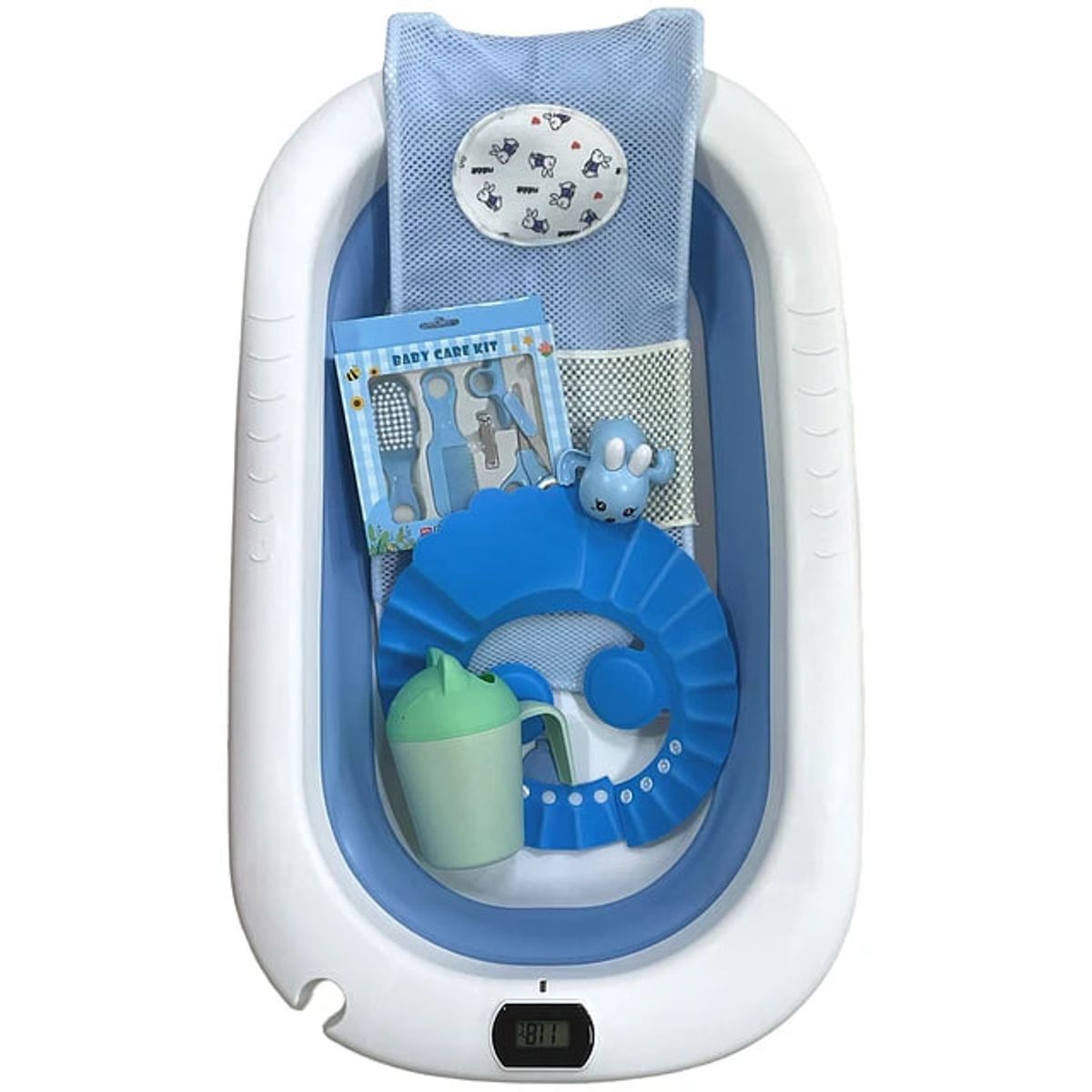 GENERICO - Bañera Plegable Con Termómetro y Accesorios