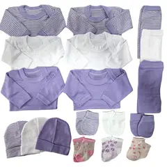 GENERICO - Pack 18 Piezas Ajuar Bebé 0a3 Meses