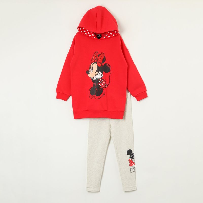 DISNEY - Conjunto Niña Minnie Sitting Rojo Disney