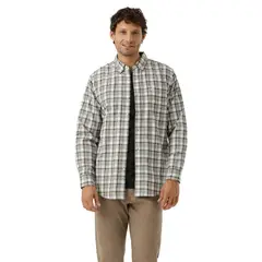 DOCKERS - Camisa Hombre Woven Refine Classic Fit Blanco Cuadro