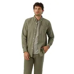 DOCKERS - Camisa Hombre Woven Refine Classic Fit Verde