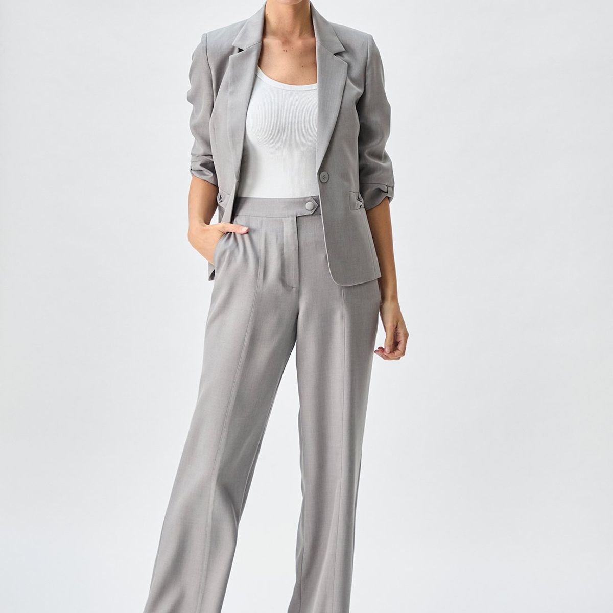 IO - Pantalon Gris Mujer Io