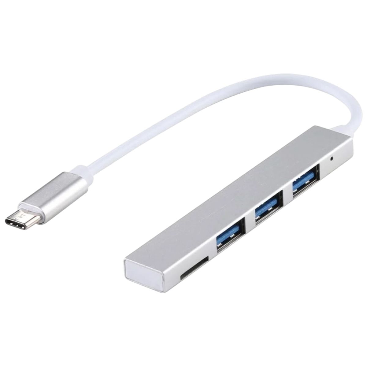 GENERICO - Hub Adaptador Usb Tipo C 4 en 1 para PC/Smartphone