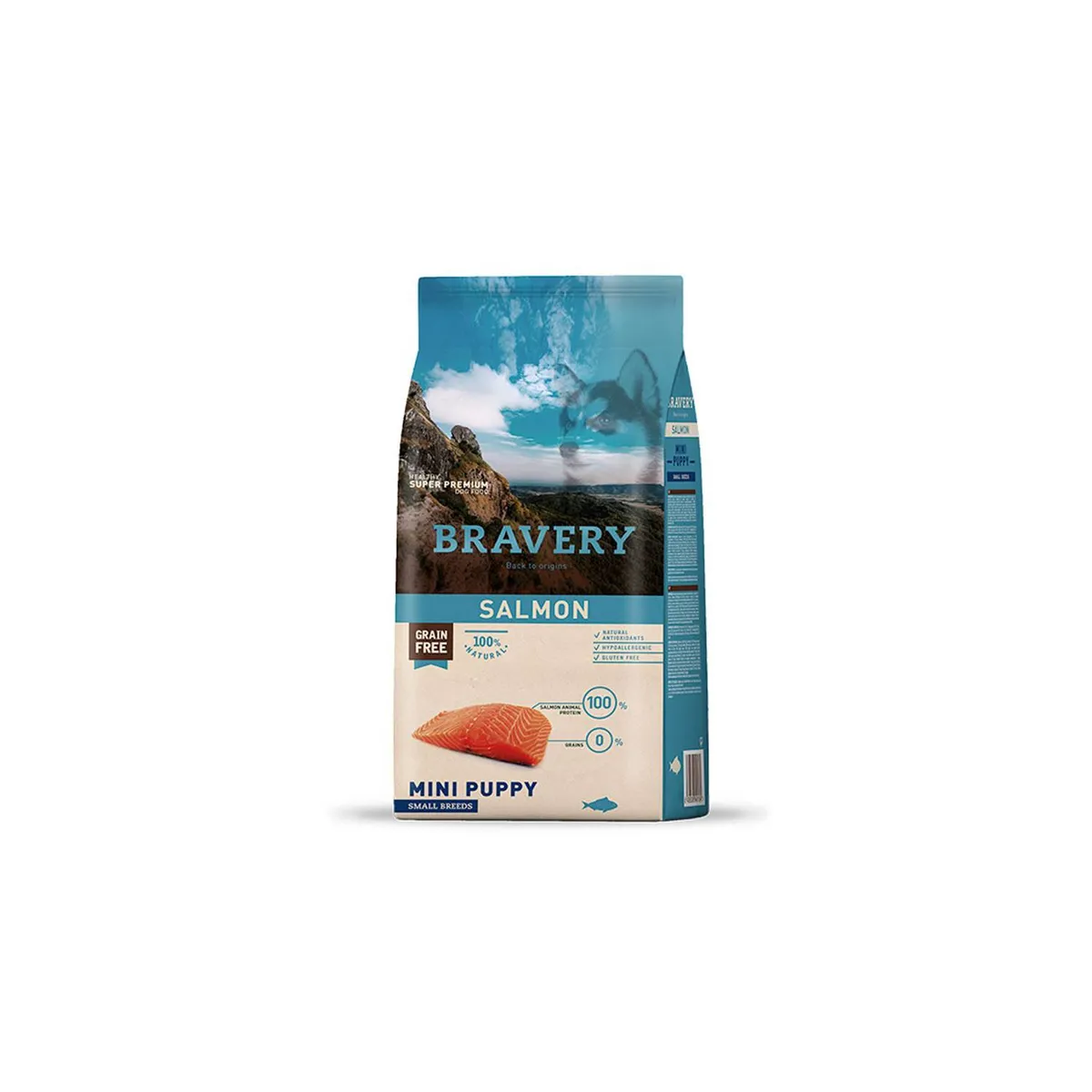 BRAVERY - Bravery Mini Puppy Salmón Raza Pequeña 7Kg