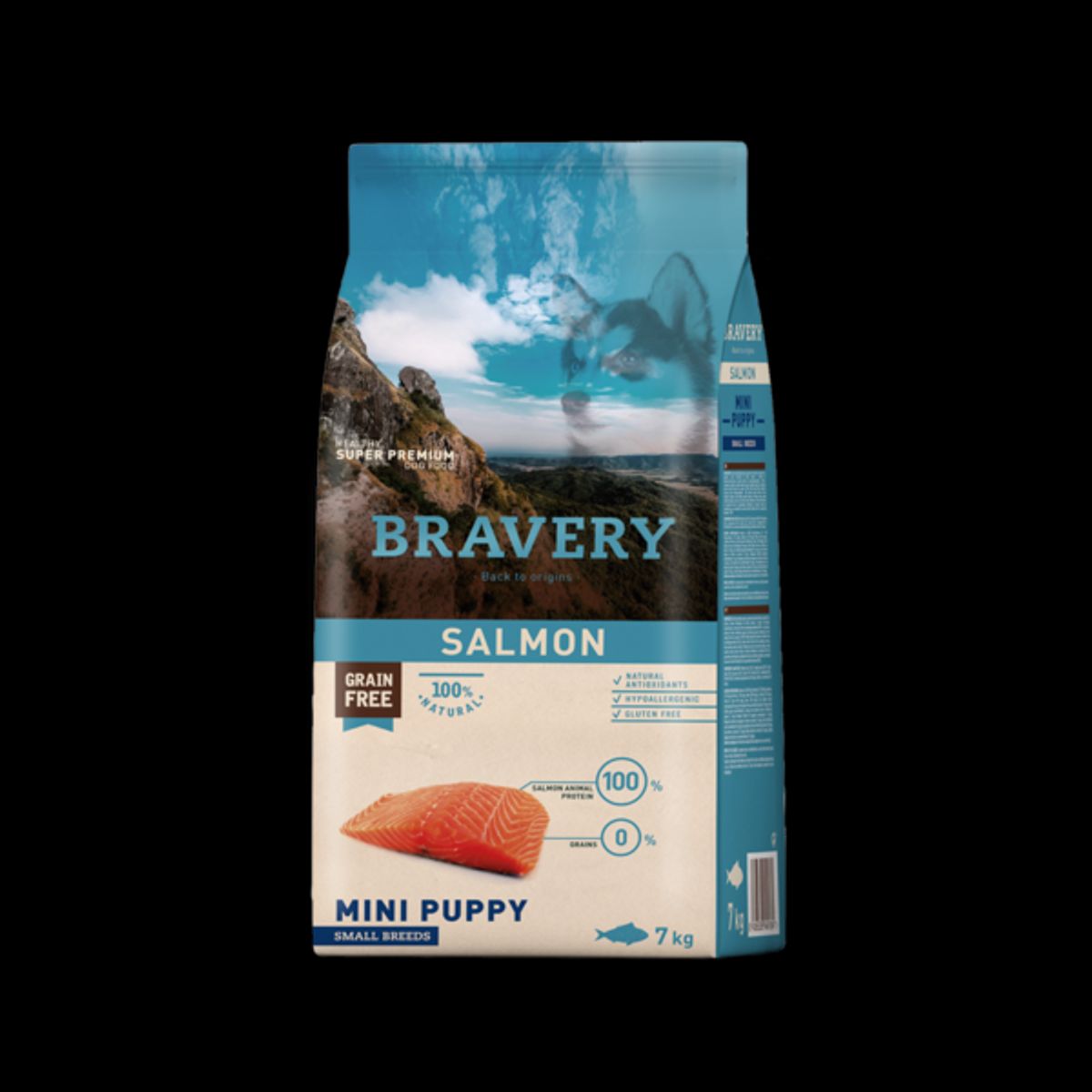BRAVERY - Bravery Mini Puppy Salmón Raza Pequeña 7Kg