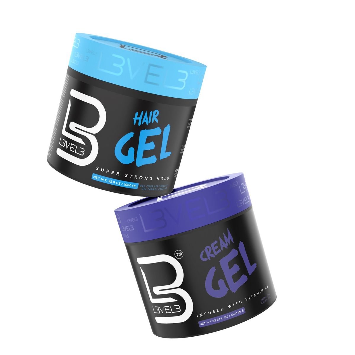 MALCREADO37038 - Combo Cream Gel + Hair Gel Super Strong Hold 1000ml Level3