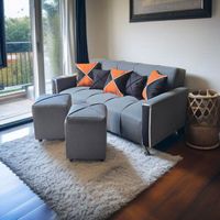 SOFA KAMI 2025 CON PUFF Y COJINES