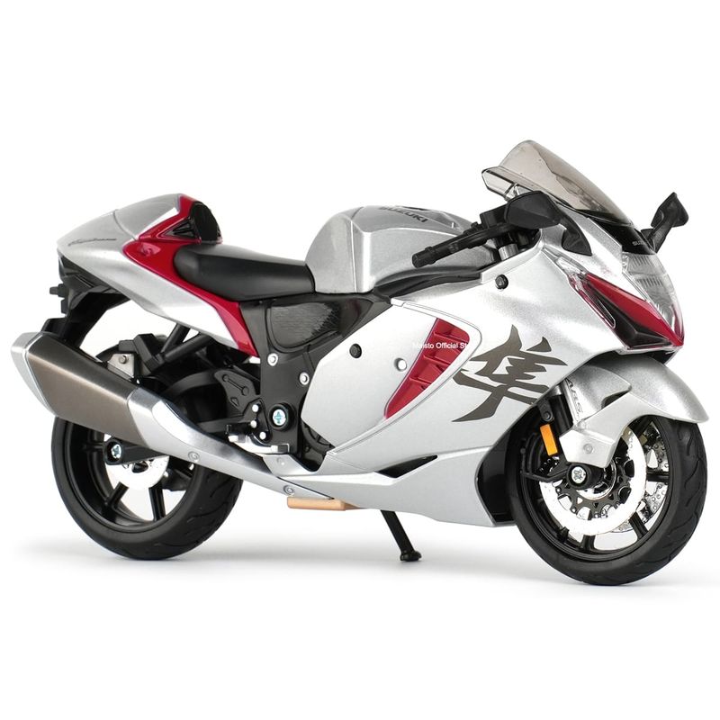 GENERICO - Moto Suzuki Hayabusa 2022 Escala 1:12 Color Plateado