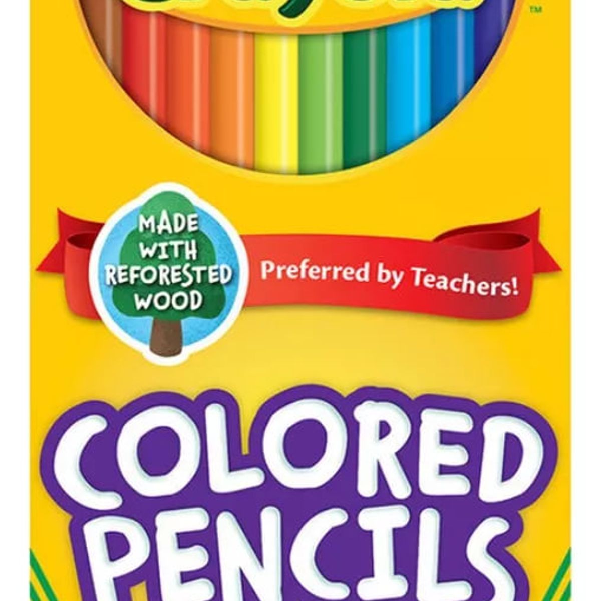 CRAYOLA - Lápices De Colores Largos Crayola 24 Colores No Tóxico
