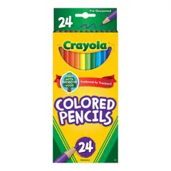 CRAYOLA - Lápices De Colores Largos 24 Colores No Tóxico