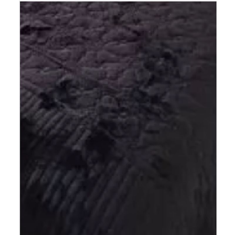 GENERICO - Piecera polar tela reversible 95x210 cm color negro
