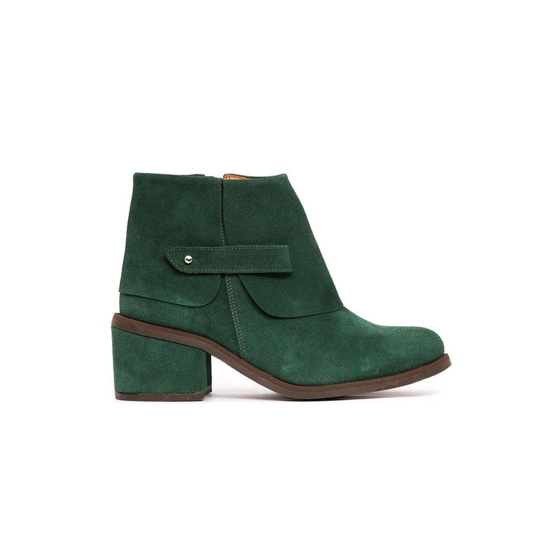 GIANI DAFIRENZE - Botin Mujer De Cuero Nadia Verde C3.