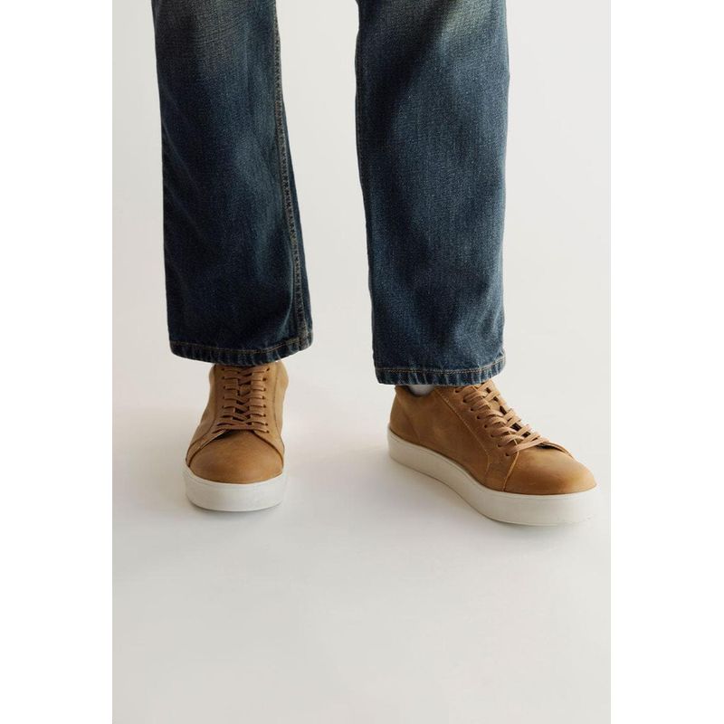GIANI DAFIRENZE - Zapatilla Hombre De Cuero Landa C1 Camel