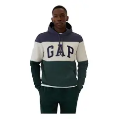GAP - Polerón Logo Colorblock Hombre Verde