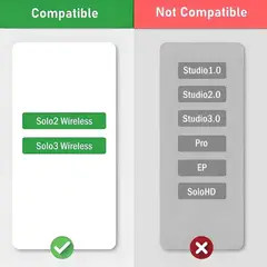 GENERICO - Almohadillas Audífonos Compatibles Para Beats Solo 2 3