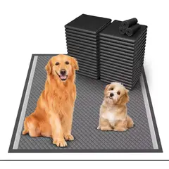 GENERICO - 40 Pañales Sabanilla Mascota Baño Perros De Carbón 60x60 Cm