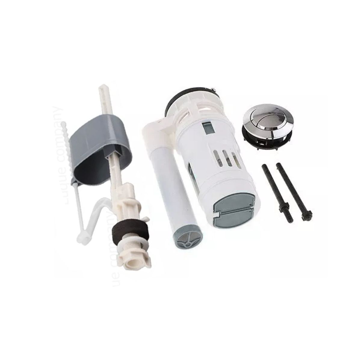 GENERICO - Kit Valvula Completo universl Estanque Con Botón grand Wc Fitting Y395