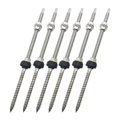 SOLIOT - Pack 6 Fijaciones Pernos De Suspensión 180mm Anclaje Solar