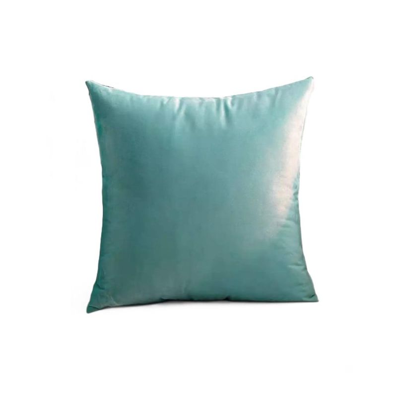 GENERICO - Funda para Cojín Velvet Terciopelo Liso en Variedad de Colores - Menta