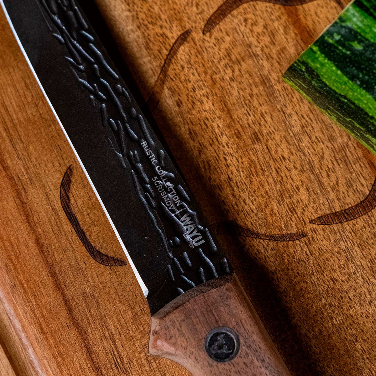 WAYU - Cuchillo Utility Con Funda Rustic Collection Wayu
