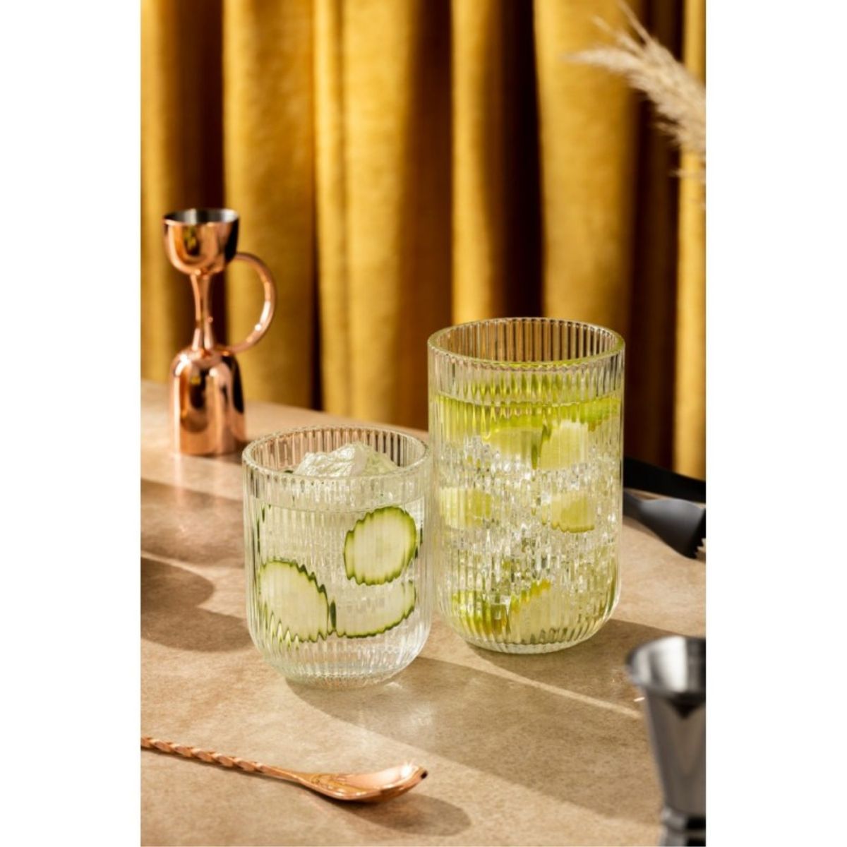 LUGANO - Set 6 Vasos Bajos 27 cl Vidrio Transparente Lugano