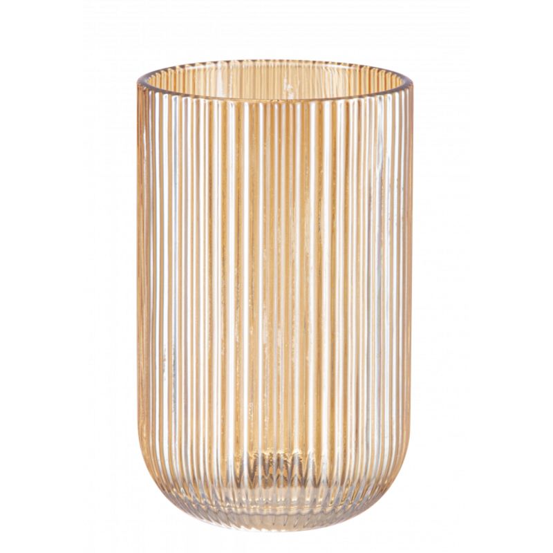 LUGANO - Set 6 Vasos Altos 43 cl Ambar Vidrio Amarillo Lugano.